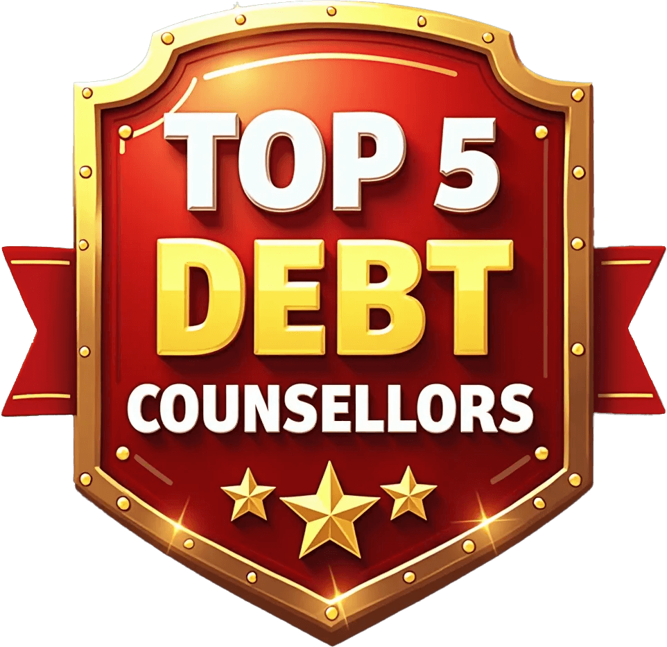 top 5 debt counsellors badge