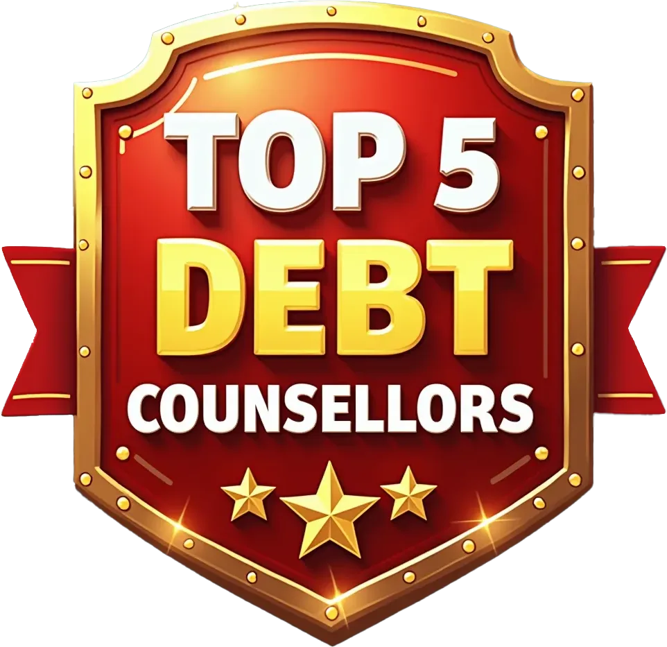 top 5 debt counsellors badge