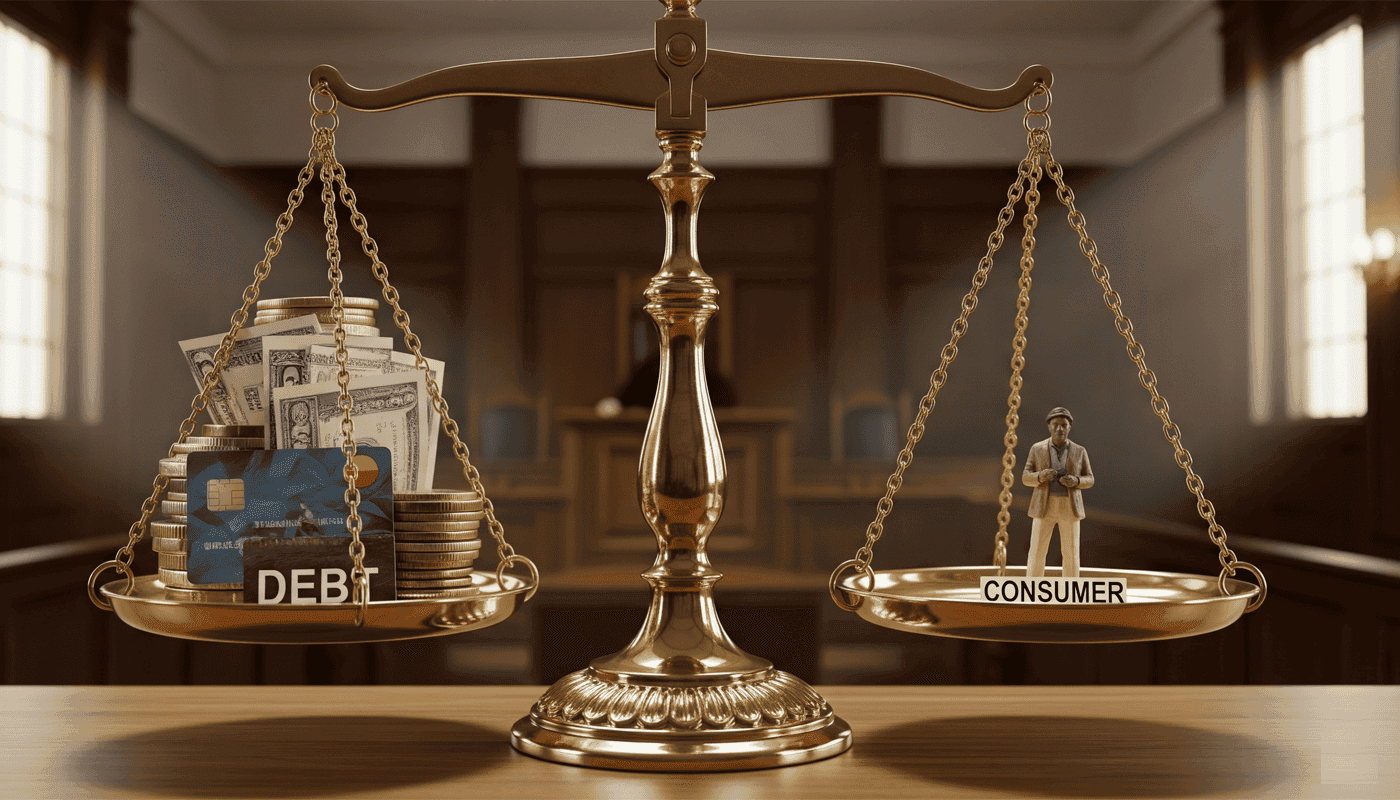 debt review scales of justice